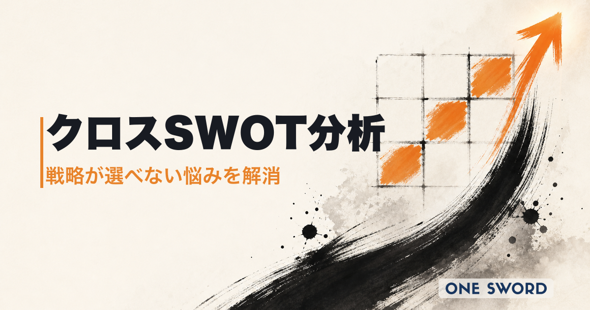 クロスSWOT分析のやり方｜戦略が「出ない・選べない・実行できない」を解決する完全ガイド