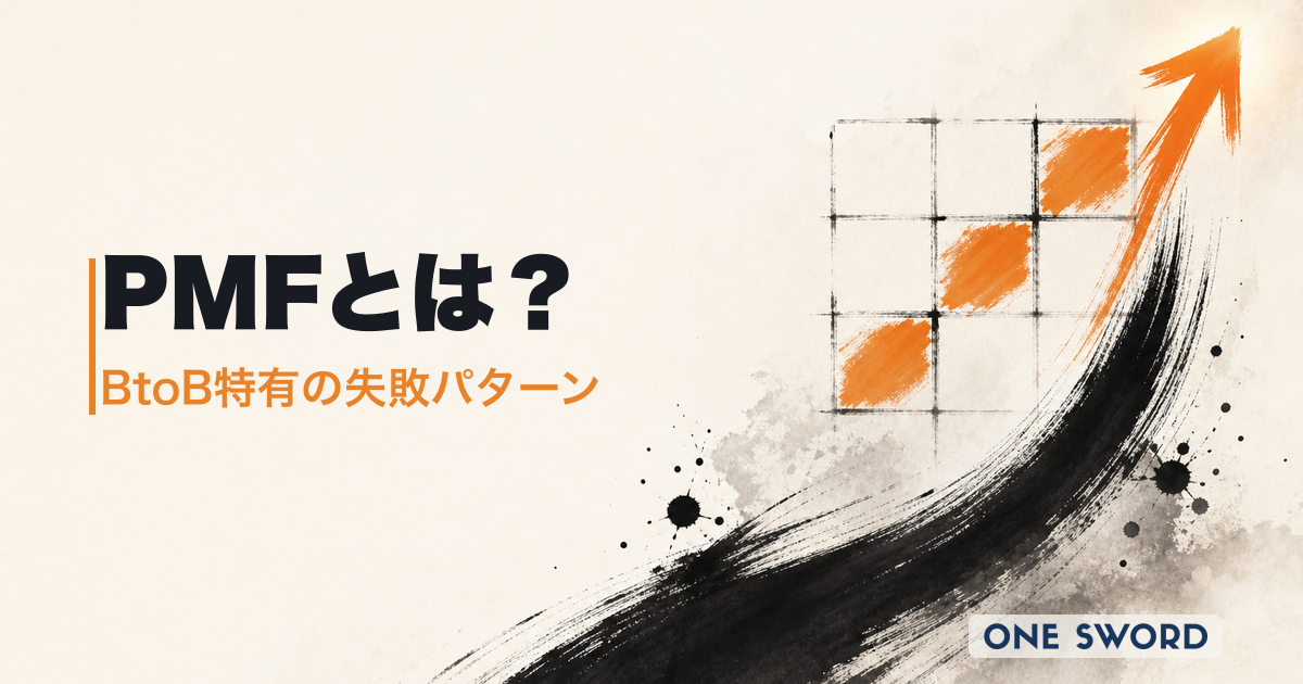 PMF（プロダクトマーケットフィット）とは？確認方法・BtoB特有の失敗パターン・自己診断チェックリスト