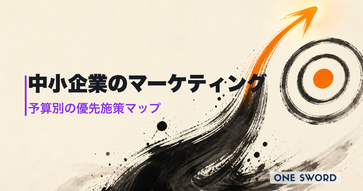 中小企業のマーケティング戦略と方法｜予算別・業種別の優先施策マップ
