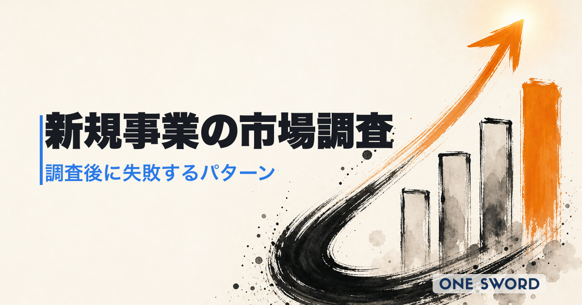 新規事業の市場調査のやり方｜調査後に失敗する行動パターンとMVP判断一気通貫フロー